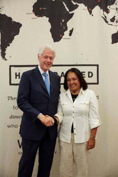 2014_Maria und Bill Clinton